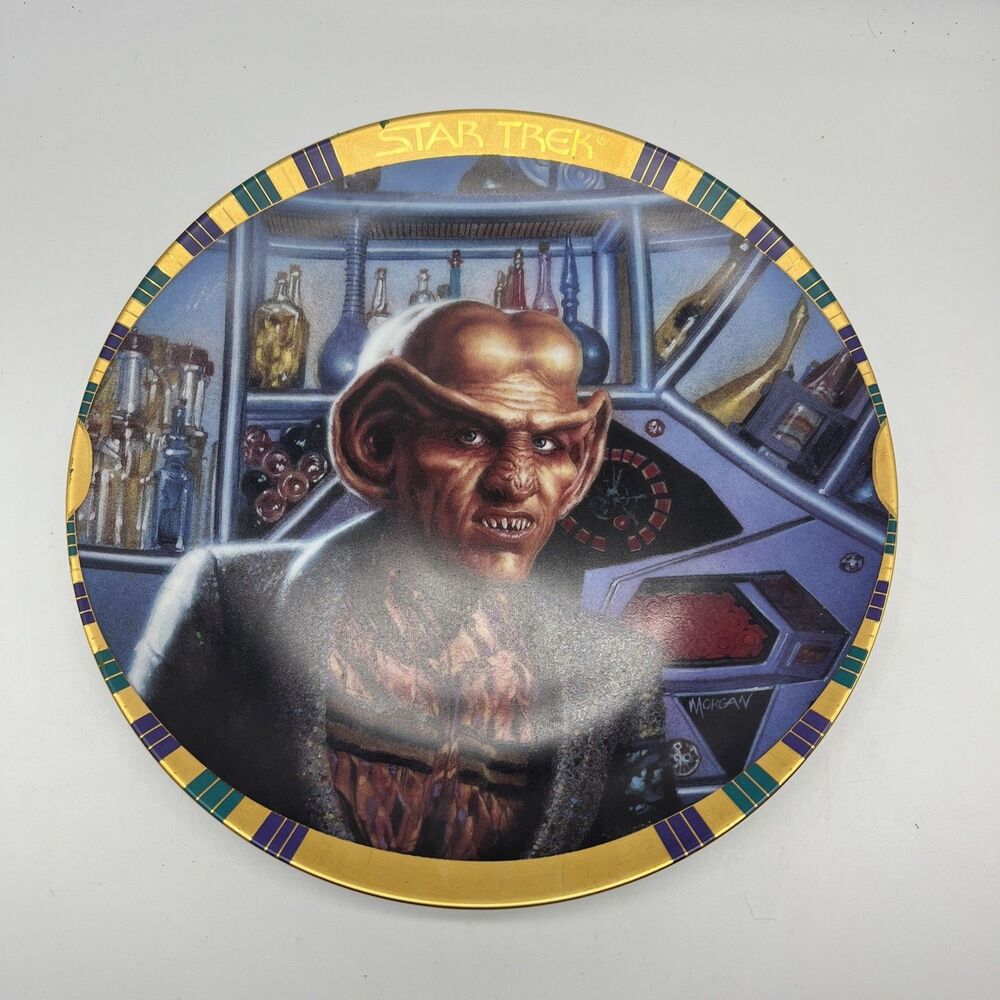 Star Trek "Deep Space 9 (DS9) "PROPRIETOR QUARK" Collection Hamilton Plate